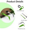 2Pcs Spiral Cutter Kit Stainless Steel Plastic Vegetables Spiralizers Manual