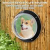 Hamiledyi Dog Fence Window, 12.4" Acrylic Dome Window Clear Bubble