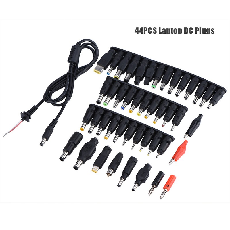 44PCS All in 1 Laptop DC Plug Universal 5.5*2.1mm Jack