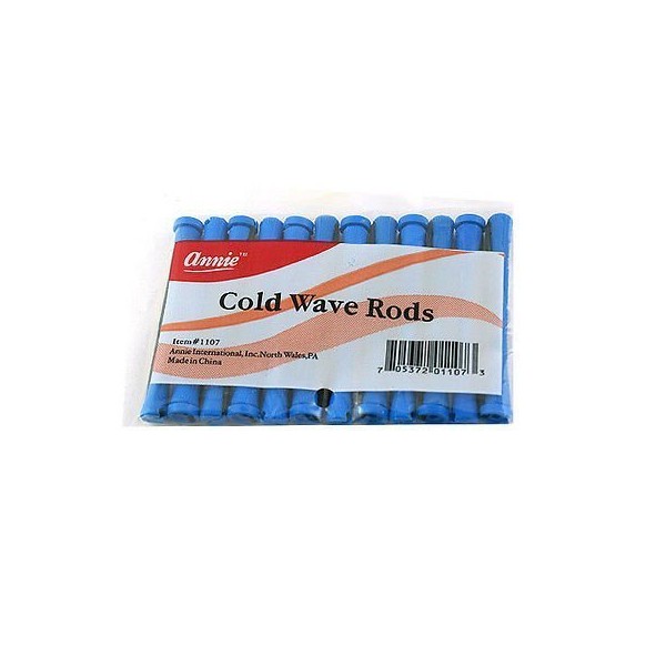 (3packs) -Annie Long Cold Wave Rods Blue 12 Ct. #1107