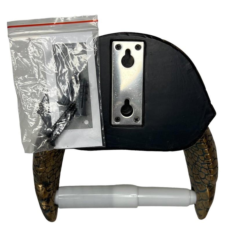 Sea Turtle Wall Mount Toilet Paper Roll Holder Rustic Nautical