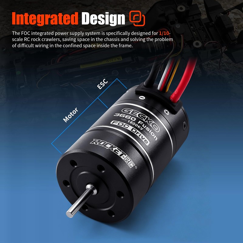 Gecko 3660 1800KV Motor +40A ESC Integrated Motor & ESC