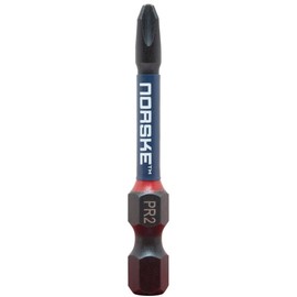 Norske Tools NIBBI060 2" x #2 Phillips Drywall Power Impact Torsion Driver Bits - 10 per Package