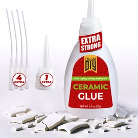 Y'allCanDiy Waterproof Super Glue for Ceramic - Ceramic Glue Repair for Pottery, No Smell After Cure. Best Cyanoacrylate Based Adhesive for China and Porcelain