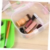 Housoutil Portable Double Layer Cosmetics Storage Box Small Handle Design