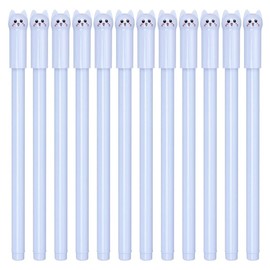 sencoo Girl Cute Pens Blue Ink Kawaii Pen Cute Cat Pen 0.5 mm Gel Pens for School Office Supplies (Blue)