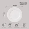 HomeVss, New Bone China Embossed Rain Drops 16pc Dinnerware Set