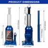 Donext 10 Ton/22046 LBS Hydraulic Bottle Jack, Blue Car Jack,