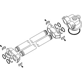 Afwfilters Tube Assembly 60425-16 for Fleck 9100 and 9100SXT Valves - 13-16 inch Tanks