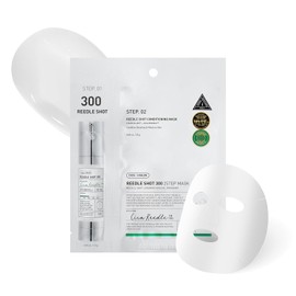 VT COSMETICS Máscara de 2 pasos ReedleShot 300, Cica Reedle, cuidado de la piel coreano (1 hoja de máscara + 0.05 oz crema)