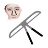 FOMIYES 3pcs Eyebrow Ruler Stencil Set Eyebrow Makeup Tool Three-point