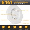 FREECAT 8161 Vertical Siding Lamp Octagon Mounting Kit,Paintable Block with