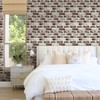 Commomy 10 Pcs Faux Brick Wall Panels - Small Size