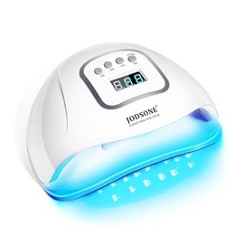 JODSONE Lámpara de uñas LED U V, secador de uñas para esmalte de gel, luz LED con sensor automático y 4 temporizadores
