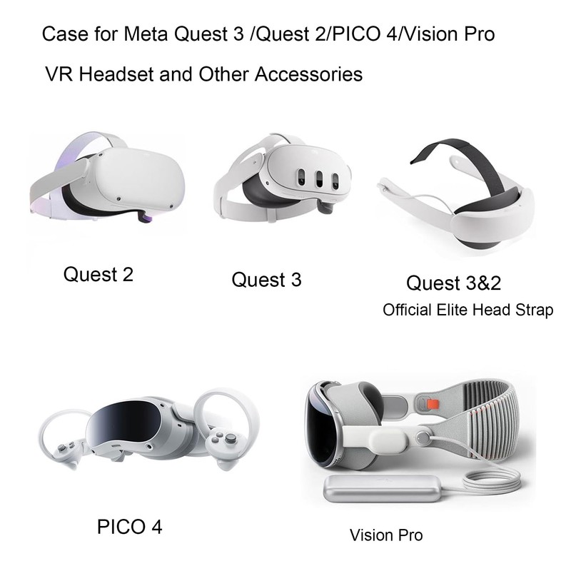 Carry Case for Quest 3S/Meta Quest 3 /Quest 2/PICO 4/Vision