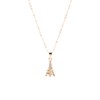 Collar Torre Eiffel Paris en Chapa de Oro 22K, Collares