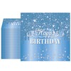 40PCS Happy Birthday Napkins Blue Happy Birthday Decorations Blue Themed