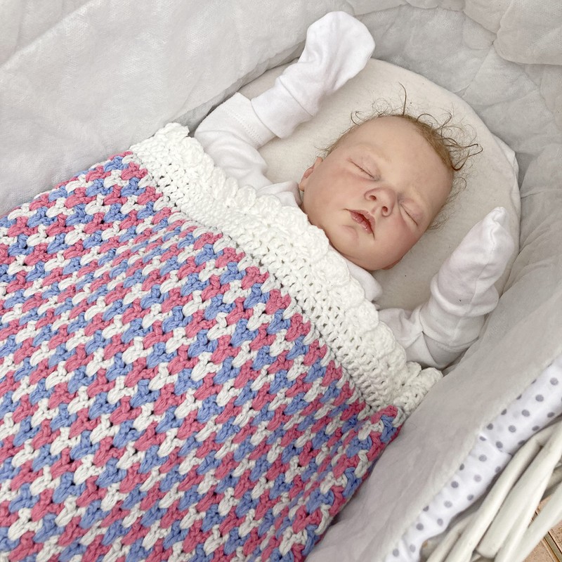 Crochet Pattern for Babies Blanket, Babys Blanket Crochet pattern, Aran