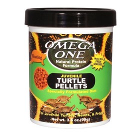 Omega One Juvenile Turtle Pellets, 3mm Pellets, Floating 3.5 oz