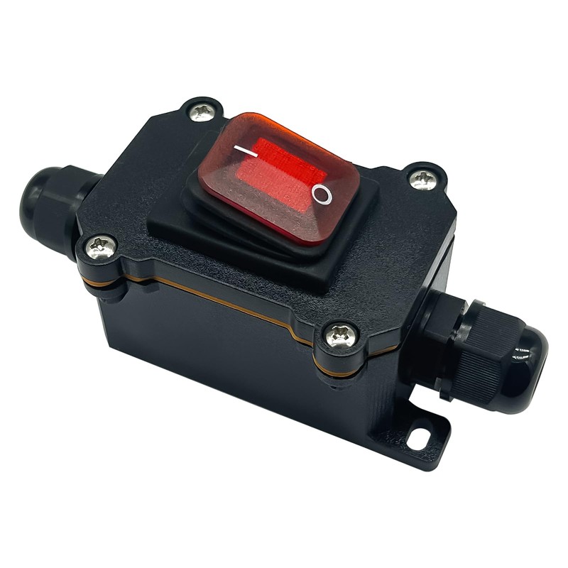 12V Inline Cord Switch IP67 Waterproof, Outdoor ON/Off Toggle Switch