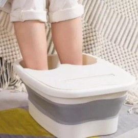 발 족욕 지압 찜질 통 마사지 프리미엄 접이식 Foot Spa Reflexology Steam Massage Premium Foldable Bucket [Single item]