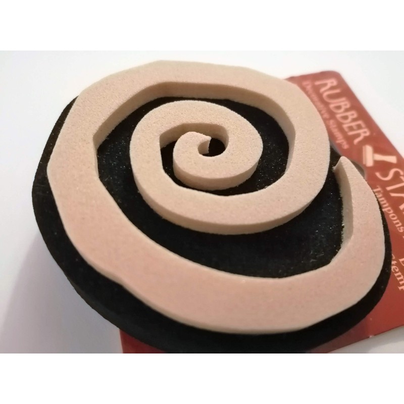 Swirl Decorative Rubber Stamp for Crafts