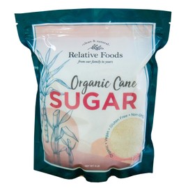 Organic Cane Sugar Crystals (3lb sugar packet) - Preservative & bone-char free, vegan food sugar substitute, gluten free, Non-GMO, fine natural sugar sweetener for cooking, beverages, & more