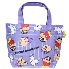 Crayon Shin-chan Lunch Bag with Color Gusset/Trio Check
