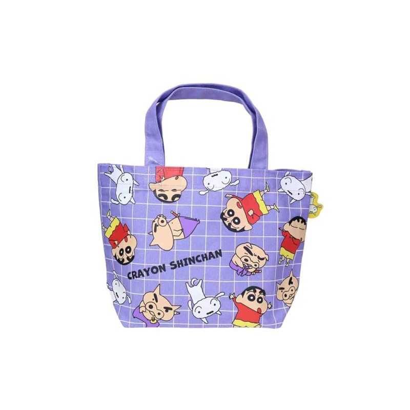 Crayon Shin-chan Lunch Bag with Color Gusset/Trio Check