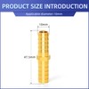 ERGAOBOY 5 x 10 mm brass hose nozzle, 2-way straight