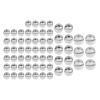 Unbranded 62Pcs Chrome Engine Bolt Caps Cover For Harley Touring