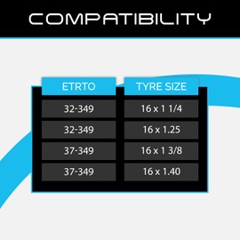 PAIR 16" Baldwins Cycle/Bike Inner Tubes 16" x 1-3/8 (Fits any 1-1/4, 1-3/8, 1.35, 1.40 tyre) Presta/French Type Valves & BALDY'S TYRE LEVERS (Pack of 2)