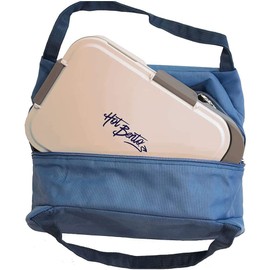 HOT BENTO Outdoor Office Travel Camping Picnic Cordless Battery Powered Self Heated Linen Lunch Box with Insulated Tote Bag