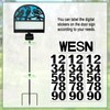 VividLadybug Solar House Numbers Yard Sign Stake, Solar Powered Lights