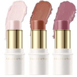 Falocutus Juego de 3 Pcs Universal Contour Stick, Rubor Crema & Iluminador Bronceador, Iluminador de Contorno Facial Natural de Larga Duración y Suave