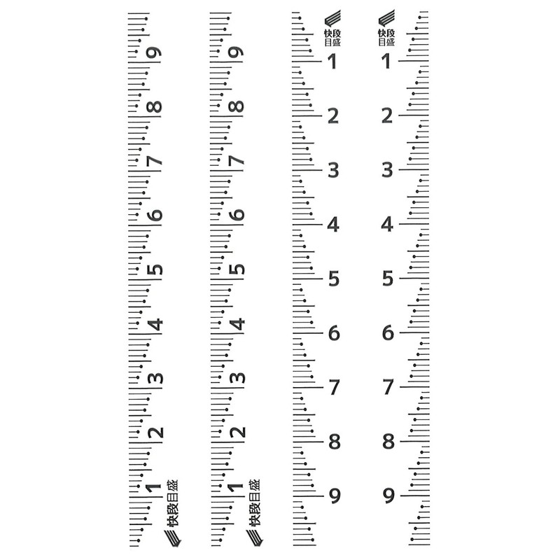Niigata Seiki SK MSL-10KD Ruler Seal, Quick Level Scale, Black