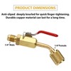 6PCS Refrigerant Angled Compact Ball Valve Fit for R410A R134A