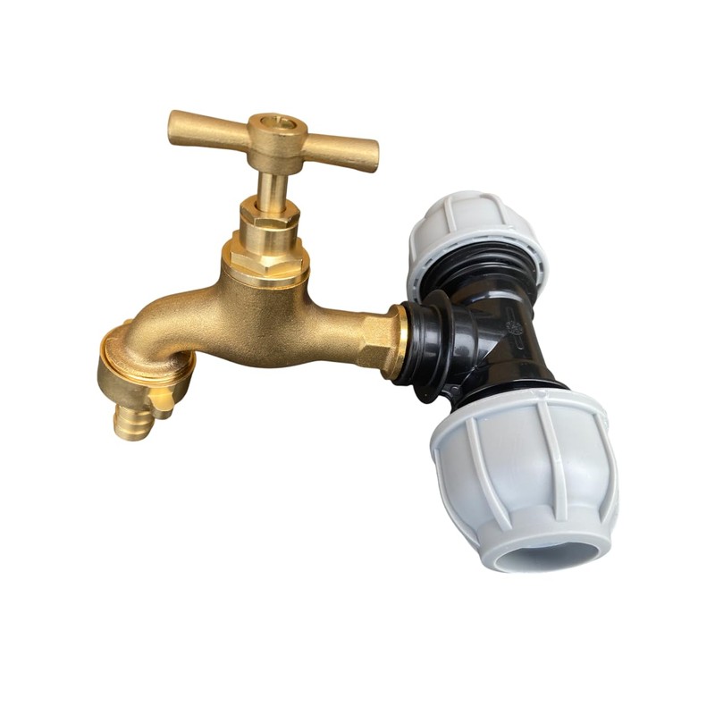Solid Brass Outdoor Garden Tap, 1/2" BSP or 3/4" bsp