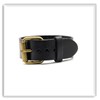 Xusamss Punk Rock Belt Buckle Wristband Adjustable Leather Cuff Bracelet(Black)