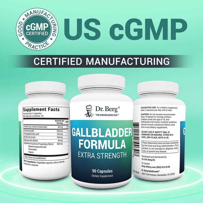 Dr. Berg Gallbladder Formula Extra Strength - with Ox Bile