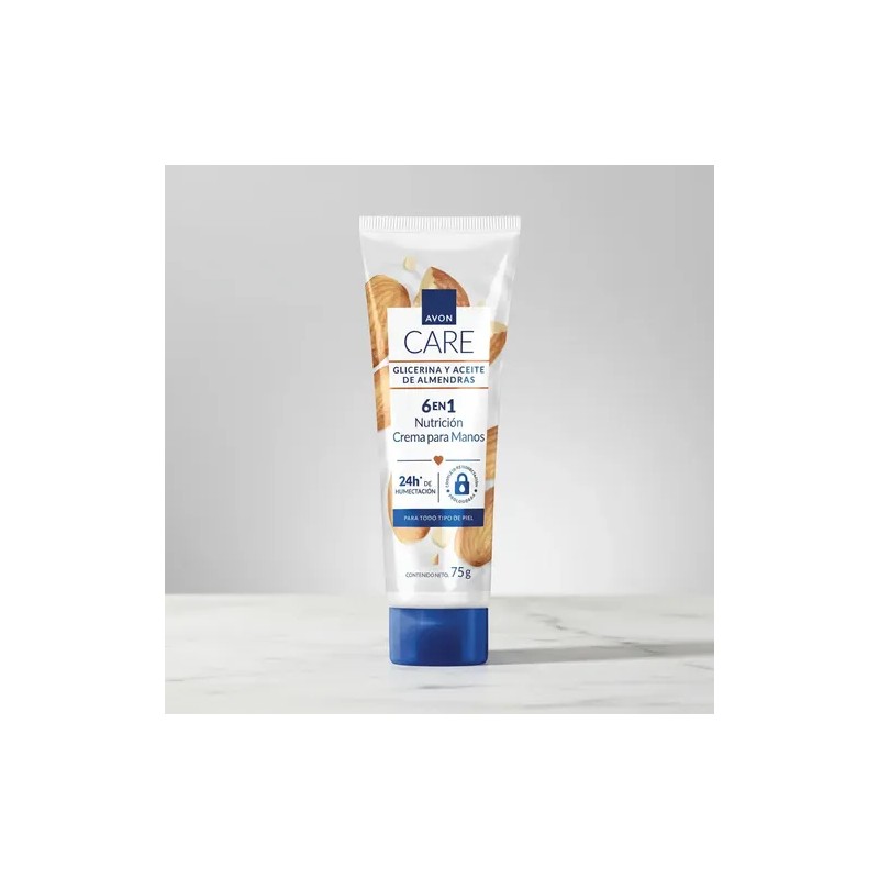 Avon Care Crema P/manos Glicerina Y Aceite De Almendras 75g