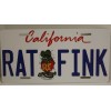 Rat Fink California License flat version rat rod street rod