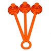 CamperStation HoseCap 3-Pack Protective Cap for Hose Coupling Orange
