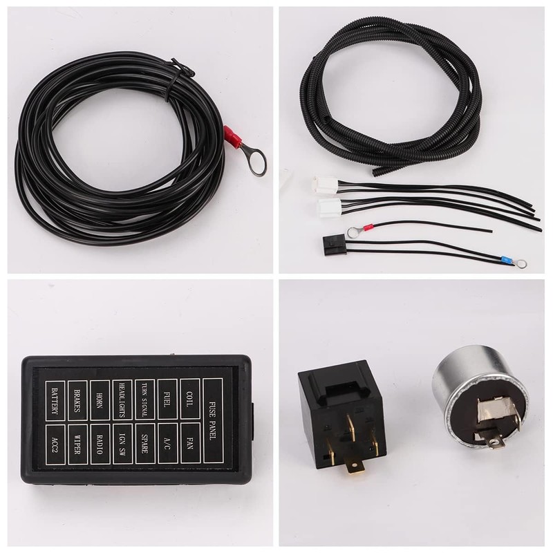 BELZAR 14-Circuit Wiring Harness Kit for Hot Rods & Muscle