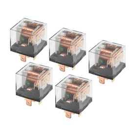 A ABSOPRO Pack of 5 Waterproof Relay DC 24 V 60 A 5 Pin Relay Car Charging Case