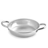 HABI 555 Serving Saucepan 2 handles 22 cm, Aluminium, Silver