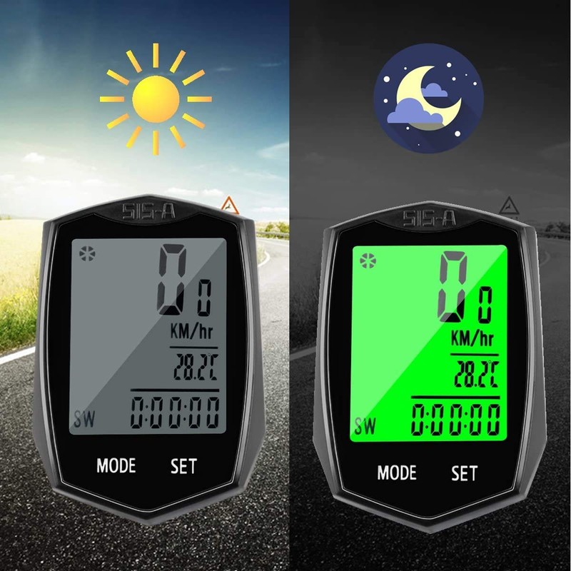 SEISSO Bike Computer Speedometer, Wireless Waterproof Cycling Odometer, Smart Sensor,