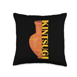 Kintsugi Kintsukuroi imperfect Japanese Art Kintsugi Throw Pillow