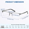 EYECEDAR 5-Pack Reading Glasses for Men Blue Light Blocking Metal