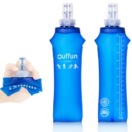 2 Pack Soft Water Bottle, 17oz/500ml Soft Flask Running Bottles for Hydration Pack, TPU Collapsible Running Water Bottle Reusable Handheld Running Flask for Running Hiking Cycling Climbing Traveling